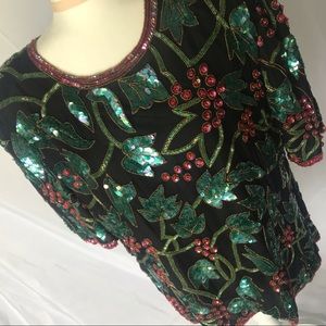 Vintage sequin top